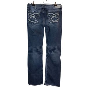 Silver Lola 17" Straight Leg jeans Distressed Women's 30X33 run a little big